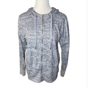Athleta Women’s Gray Marled Full Zip Hoodie Size Medium